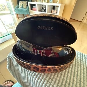 Guess Women's Sunglasses with Leopard Accents